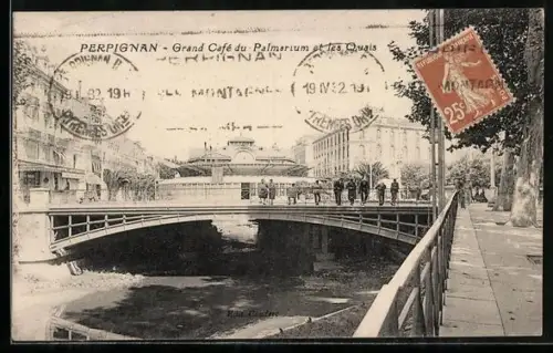 AK Perpignan, Grand Café du Palmarium et les Quais