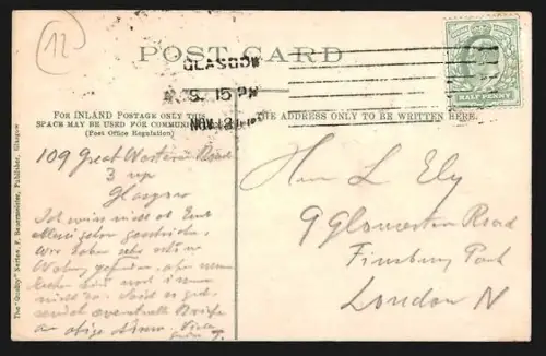 AK Glasgow, View of the Cathedral