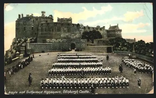AK Edinburgh, Argyle and Sutherland Highlanders at Edinburgh Castle