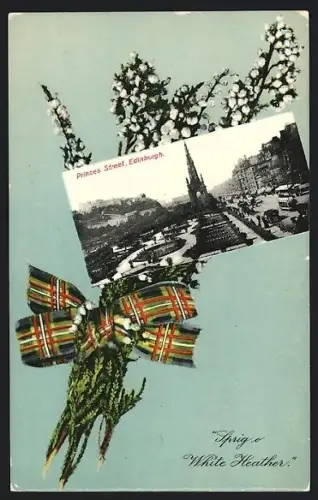 AK Edinburgh, View of the Princess Street, Tartan