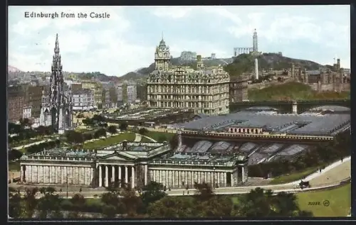 AK Edinburgh, View of the city from the Castle