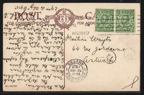 AK Edinburgh, Scott Monument and Edinburgh Castle in the background