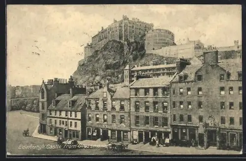 AK Edinburgh, The Castle seen from the Grassmarket