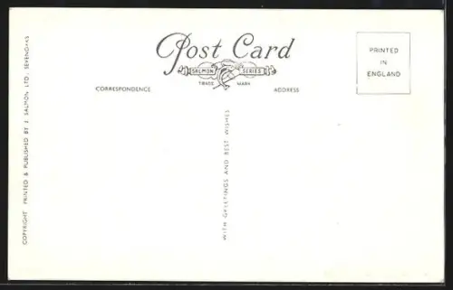 AK Edinburgh, East Princes Street, Strassenbahn