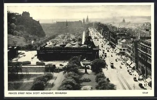 AK Edinburgh, Princes Street from Scott Monument