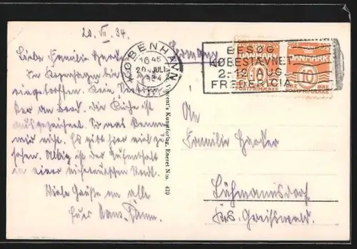 AK Kobenhavn, Vesterbrogade, Strassenbahn