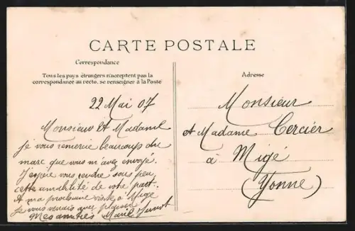 AK Paris, La Bourse, Strassenbahn