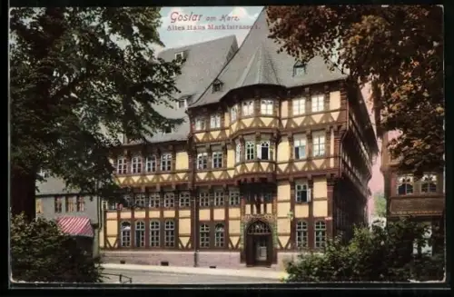 AK Goslar am Harz, Altes Haus in der Marktstrasse