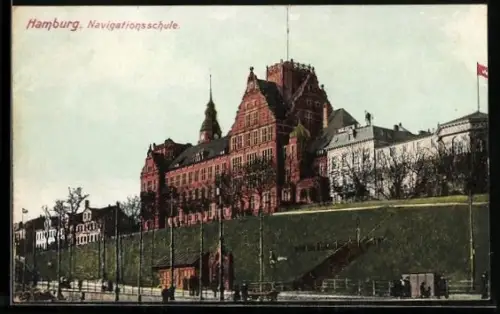 AK Hamburg-St.Pauli, An der Navigationsschule