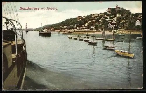 AK Hamburg-Blankenese, Ortsansicht mit Süllberg