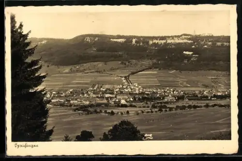 AK Spaichingen, Ortsansicht aus der Ferne