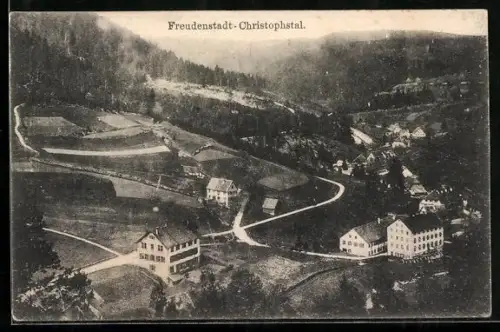 AK Christophstal, Talansicht mit Bewaldung