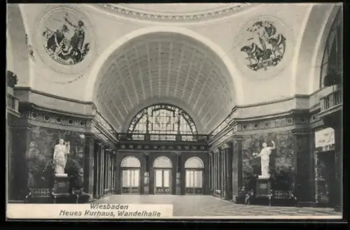 AK Wiesbaden, Neues Kurhaus, Wandelhalle