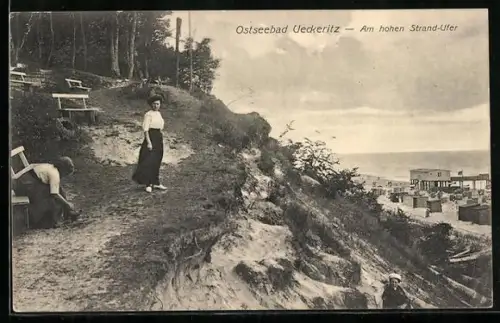 AK Ueckeritz, Am hohen Strand-Ufer