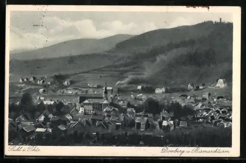 AK Suhl i. Thür., Domberg, Bismarckturm