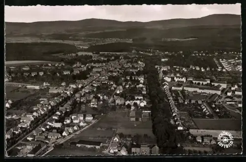 AK Arolsen /Waldeck, Ortsansicht vom Flugzeug aus