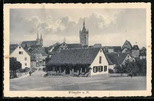 AK Wimpfen a. N., Ortsansicht mit Strassenpartie