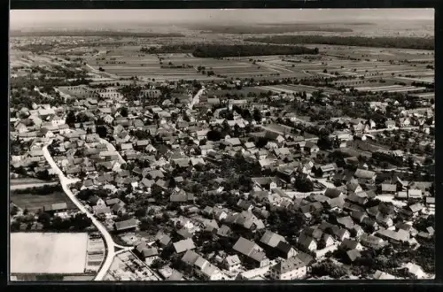 AK Ottenheim /Lahr, Ortsansicht aus der Luft