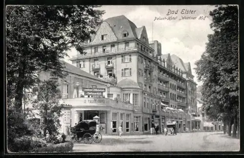 AK Bad Elster, Palast-Hotel Wettiner Hof