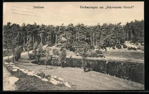 AK Dahlem, Parkanlagen am Schwarzen Grund