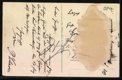 AK Hainichen i. Sa., Ortsansicht mit Kirche