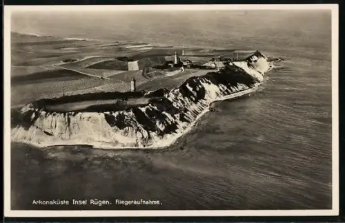 AK Insel Rügen, Arkonaküste vom Flugzeug aus