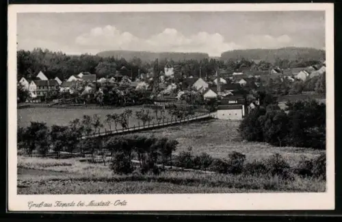 AK Kospoda bei Neustadt-Orla, Blick in den Ort