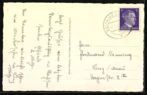 AK Oelsa /Dresden, Blick zur Kirche