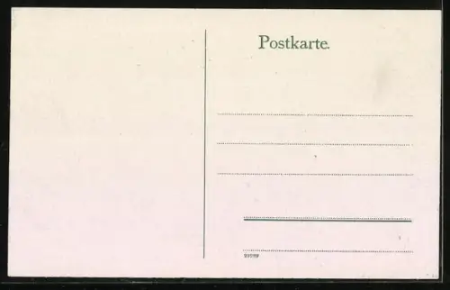 AK Darmstadt, Rheinstrasse mit Ludwigsäule