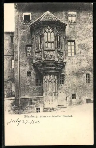 AK Nürnberg, Erker am Sebalder Pfarrhof