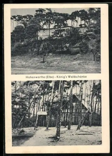 AK Hohenwarthe /Elbe, König`s Waldschänke
