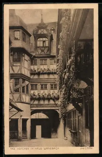 AK Alt-Frankfurt, Höfchen im Haus Wanebach