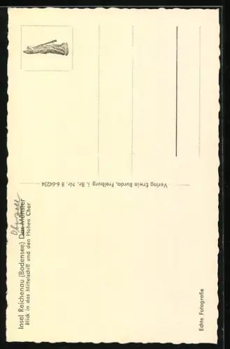 AK Insel Reichenau /Bodensee, Münster St. Maria und Markus, Blick in das Mittelschiff und den Hohen Chor