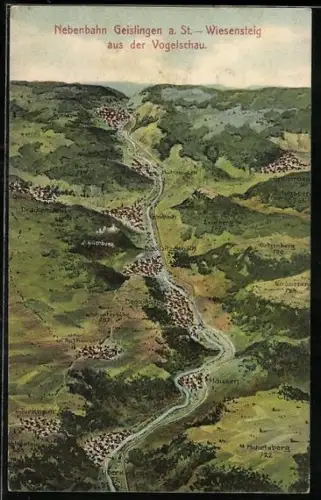 AK Geislingen a. St., Mühlhausen, Galgenberg, Türkheim