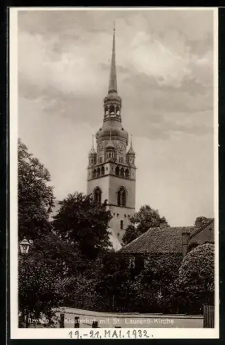 AK Itzehoe, Klosterhof mit St. Laurenti-Kirche
