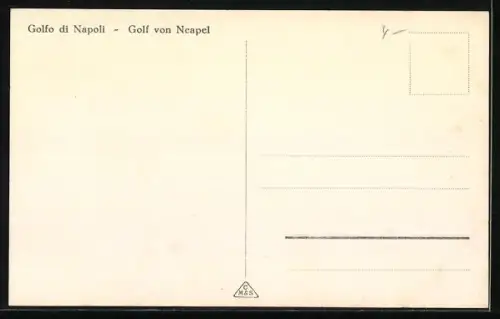 AK Neapel, Golf, Blick auf den Ort