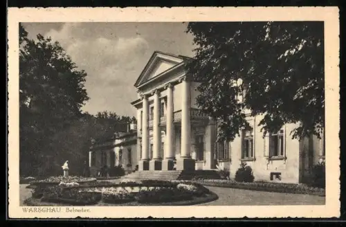 AK Warschau, Belveder, Anlagen
