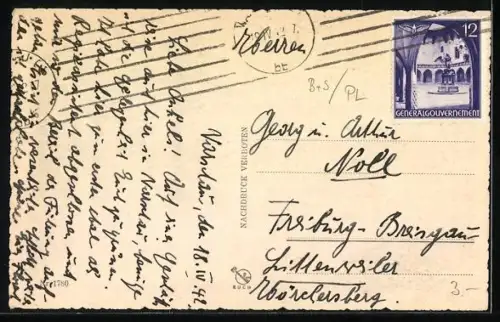 AK Warschau, Belveder, Anlagen