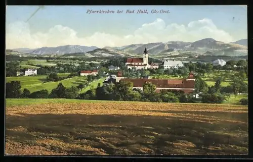 AK Pfarrkirchen, Gesamtansicht von einem Acker aus