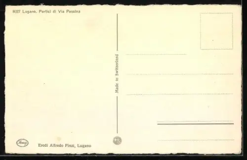 AK Lugano, Portici di Via Pessina, Obststand