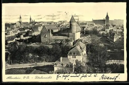 AK Allenstein /O.-Pr., Totalansicht