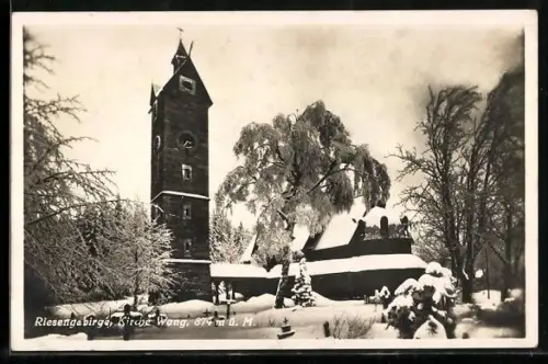AK Brückenberg, Kirche Wang im Winter