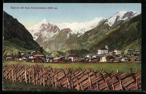 AK Kaprun, Gesamtansicht mit Kitzsteinhorn