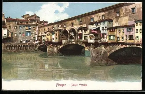 Lithographie Firenze, Ponte Cecchio