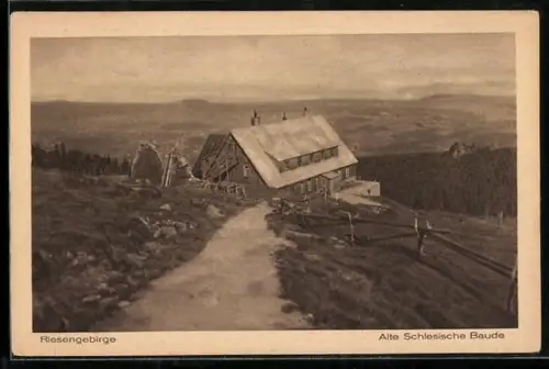 AK Alte Schlesische Baude mit Umgebung