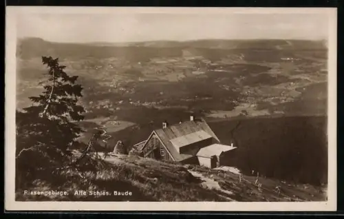 AK Alte Schlesische Baude, Blick in`s Tal