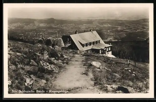 AK Alte Schlesische Baude im Riesengebirge