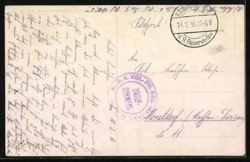 AK Kleiner Soldat in Feldgrau in der Tür