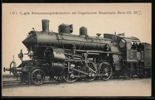AK 1 C1 Personenzuglokomotive der Ungarischen Staatsbahn, Serie 322