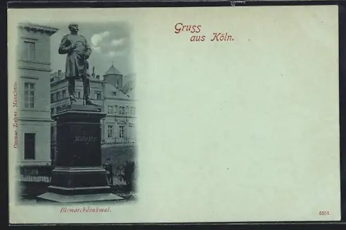AK Köln, Ansicht vom Bismarck-Denkmal